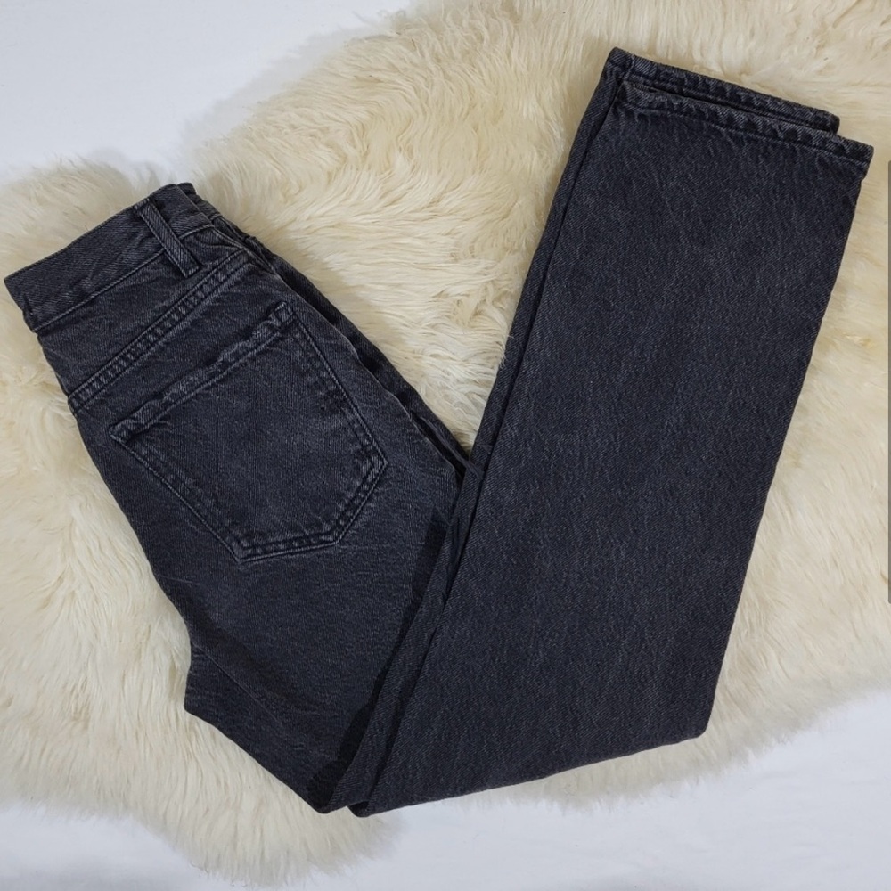 Pacsun High Rise Ripped Straight Jeans - Picture 3 of 5